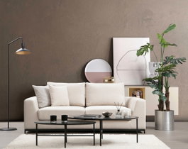 Atelier Del Sofa Sofá de 2 plazas Beige